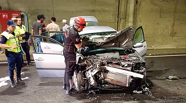 Kahramanmaraş’ta otomobil kamyona arkadan çarptı: 2 yaralı