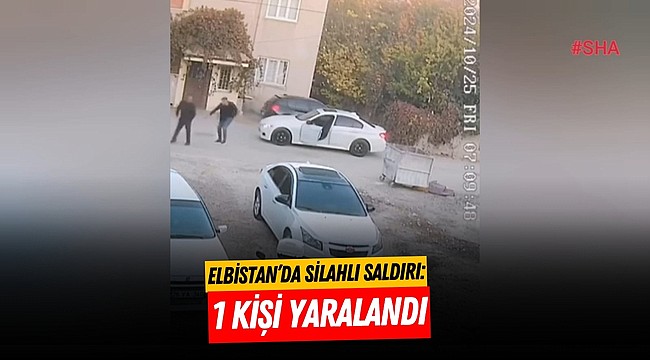 Elbistan’da silahlı saldırı kamerada