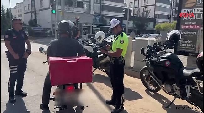 Kahramanmaraş’ta motosiklet sürücüleri mercek altında