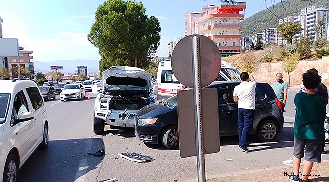 Kahramanmaraş’ta zincirleme kaza: 2 yaralı