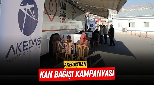 AKEDAŞ’dan kan bağışı kampanyası