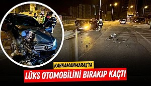 Kahramanmaraş’ta lüks otomobilini bırakıp kaçtı