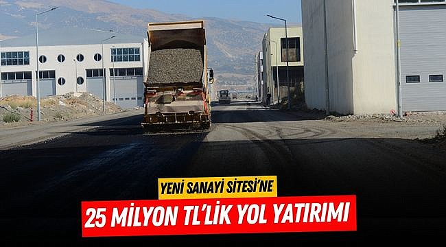 Yeni Sanayi Sitesi’ne 25 Milyon TL’lik Yol Yatırımı