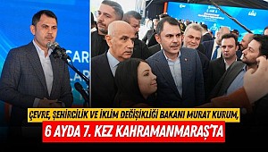 Bakan Kurum 6 ayda 7. Kez Kahramanmaraş’ta